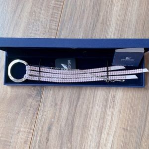 Pink Swarovski Crystal Large Keychain Charm New